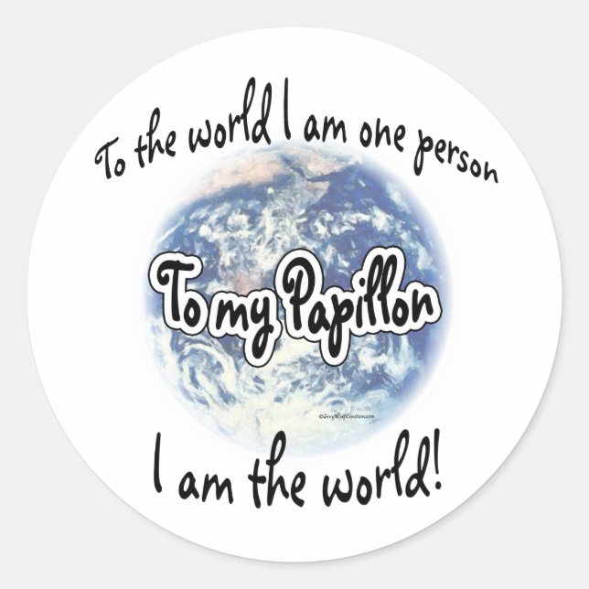 Redonda Papillon World 2 - Pegatina (Anverso)