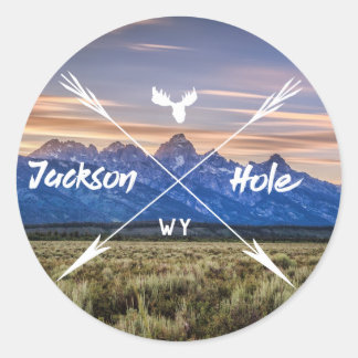 Redonda Paquete Pegatina de la serie Jackson Hole 02
