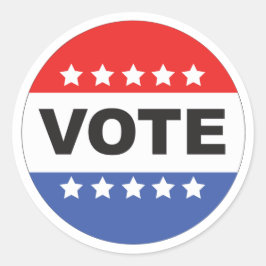 Redonda Paquete Pegatina de voto