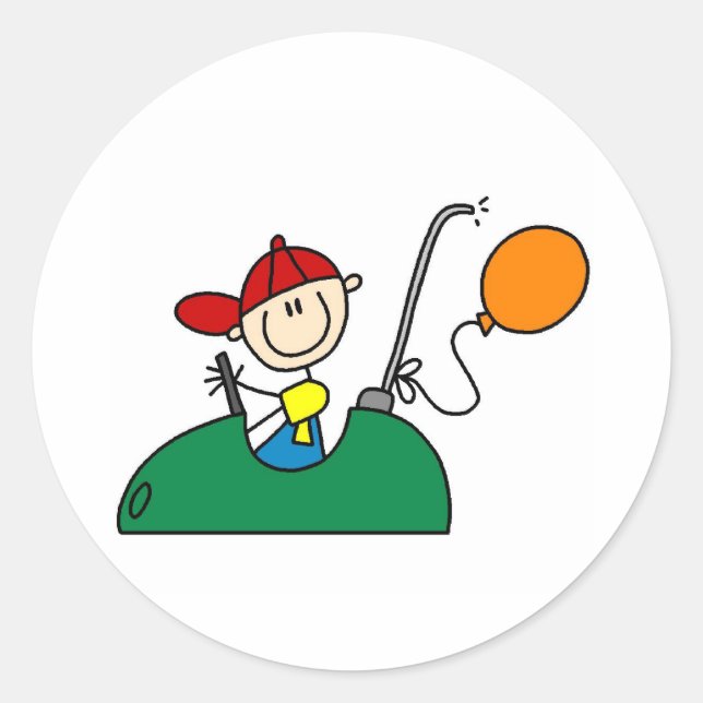 Redonda Parachoque Pegatina de coches (Anverso)