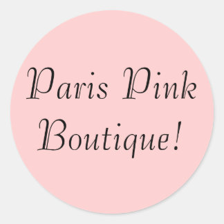 Redonda Paria Pink Boutique! Pegatina