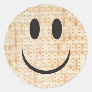 Redonda Passover Matzah Round Pegatina