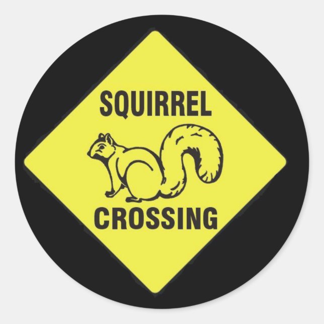 Redonda Pateé a un pegatina de ardillas (Anverso)