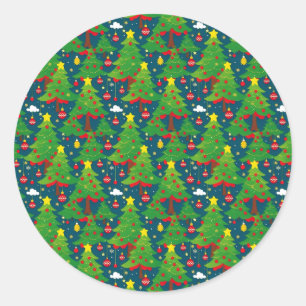 Redonda Patrón de navidades 2 - Pegatina