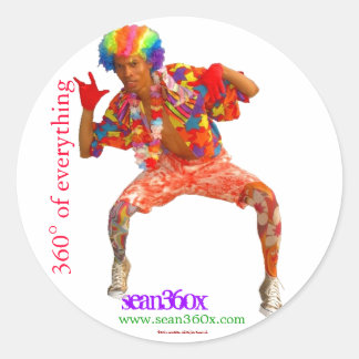Redonda Payaso pegatina sean360x 360°