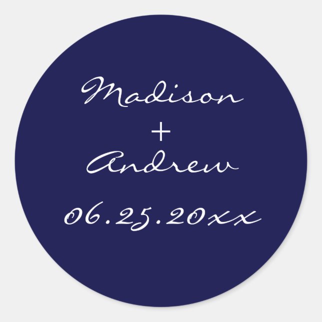 Redonda Pearl Pegatina de 1920 - azul (Anverso)