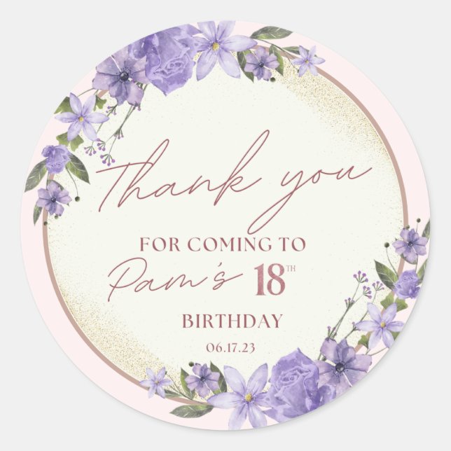 Redonda Pegatina (Anverso)