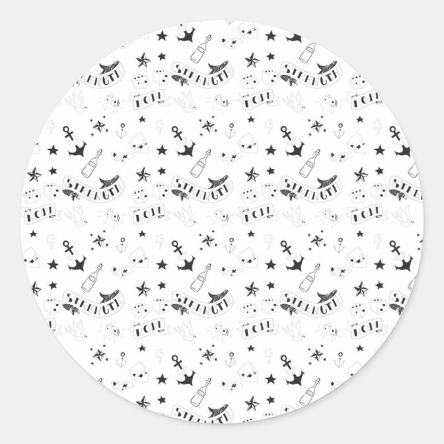 Redonda Pegatina (Anverso)