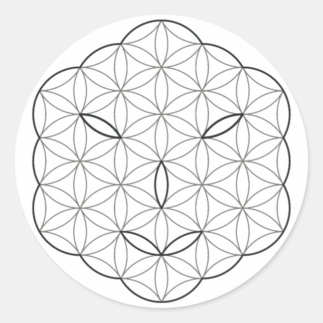 Redonda Pegatina (Anverso)