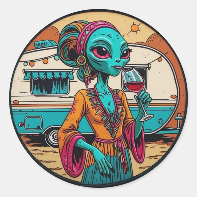 Redonda Pegatina (Anverso)