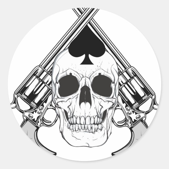 Redonda pegatina (Anverso)