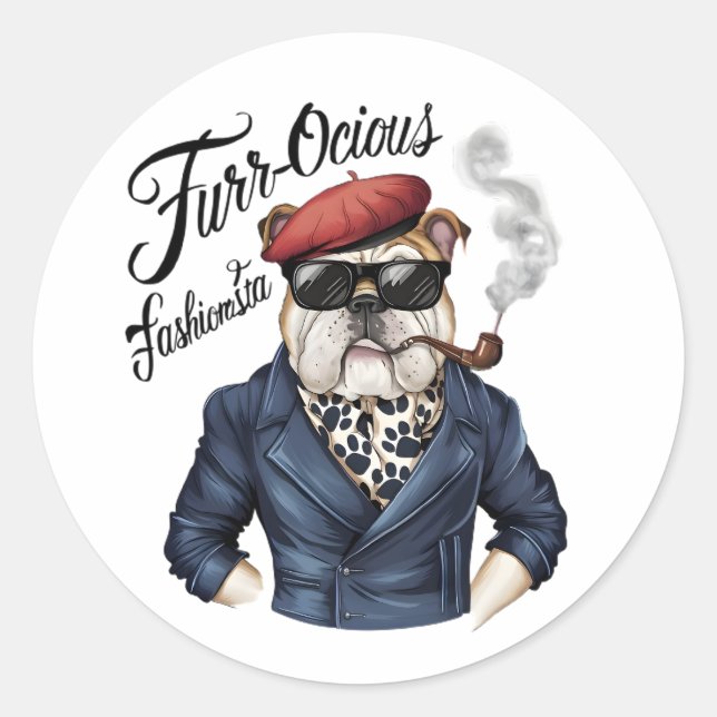 Redonda Pegatina (Anverso)