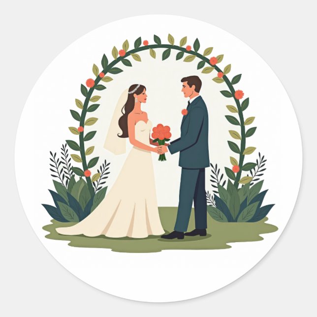 Redonda Pegatina (Anverso)