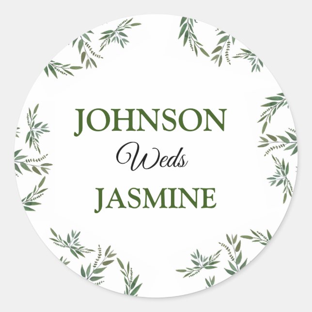 Redonda Pegatina (Anverso)