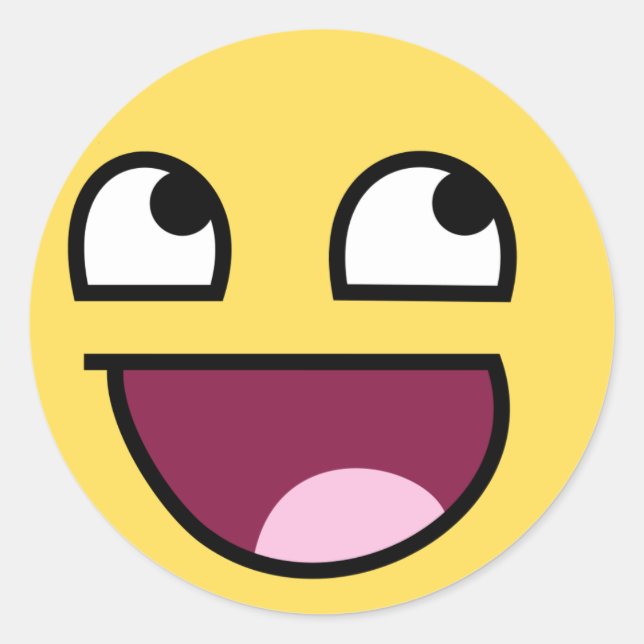 Redonda pegatina (Anverso)