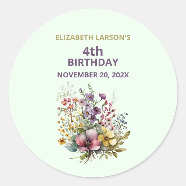 Redonda Pegatina (Anverso)