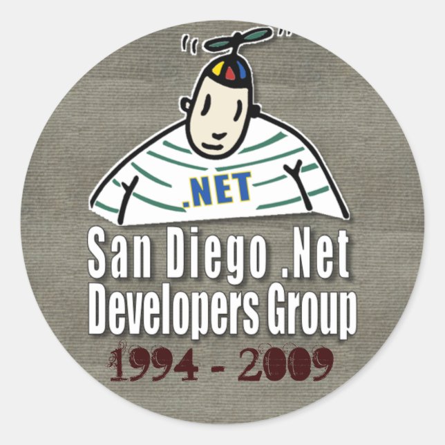 Redonda Pegatina (Anverso)