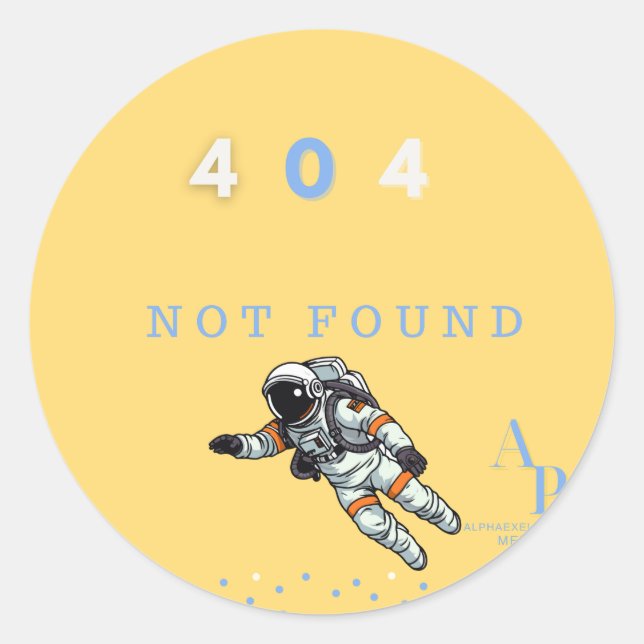 Redonda Pegatina 404 (Anverso)
