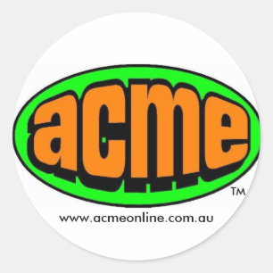 REDONDA PEGATINA ACME