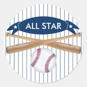 Redonda Pegatina adaptable del béisbol