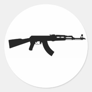 Redonda Pegatina AK-47