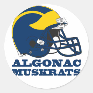 Redonda Pegatina - Algonac Muskrat