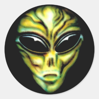 Redonda Pegatina Alien