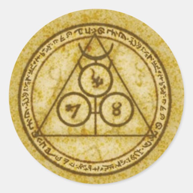 Redonda Pegatina Alkemi (Anverso)