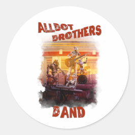 Redonda pegatina Allbot Brothers Band /Bob's Saucer Repara