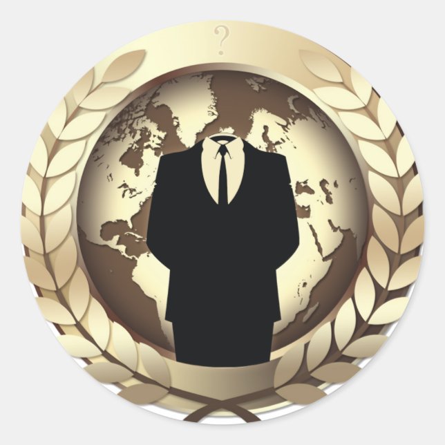 Redonda Pegatina anónimo (Anverso)