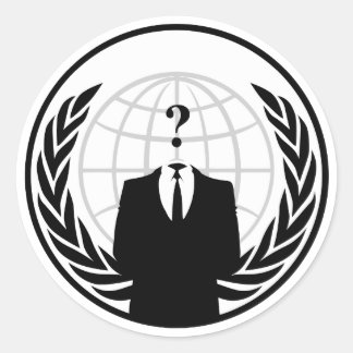 Redonda Pegatina Anonymous International