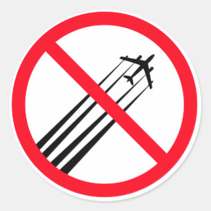 Redonda Pegatina anti de Chemtrails