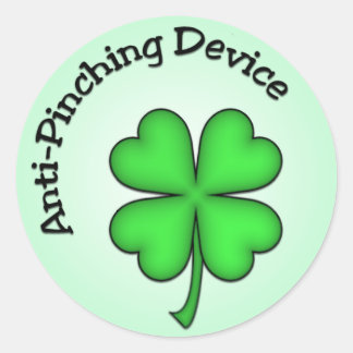 Redonda Pegatina Anti Pinching Shamrock