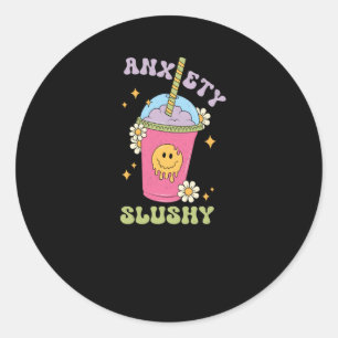 Redonda Pegatina Anxiety Slushie