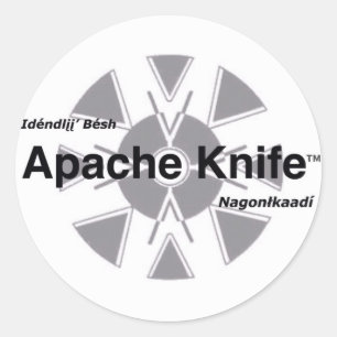 Redonda Pegatina Apache Knife™ 11