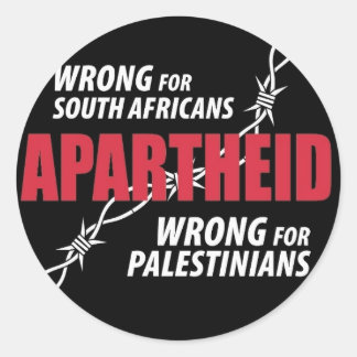 Redonda Pegatina Apartheid