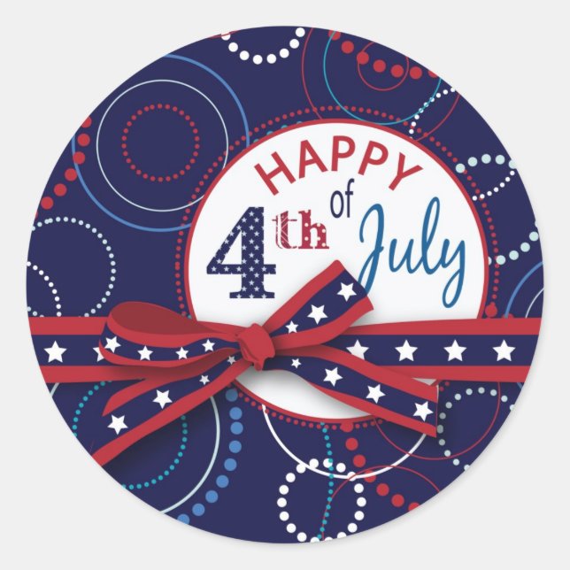 Redonda Pegatina B de fuegos artificiales (Anverso)