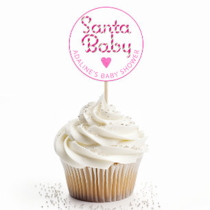 Redonda Pegatina Baby Shower de Candy Pink Candy Cañe Sant
