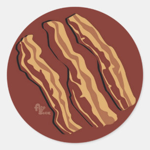 Redonda Pegatina Bacon
