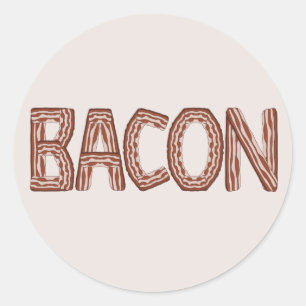 Redonda Pegatina Bacon