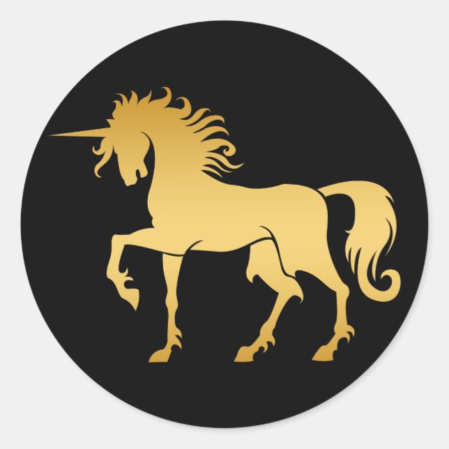 Redonda Pegatina bailarina de silicona de Unicorn (Anverso)