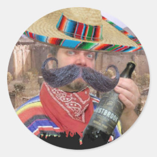Redonda Pegatina Bandito Mexicano, en su mayoría inofensiv