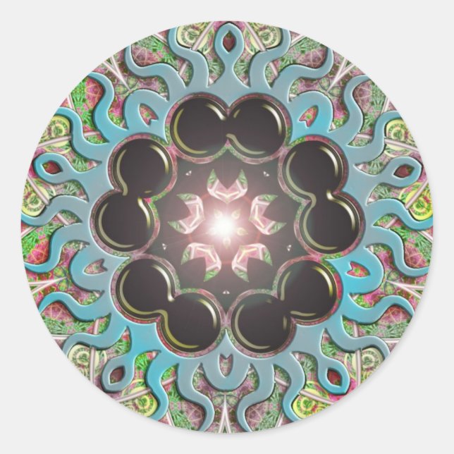 Redonda Pegatina BAUBLIA (Anverso)