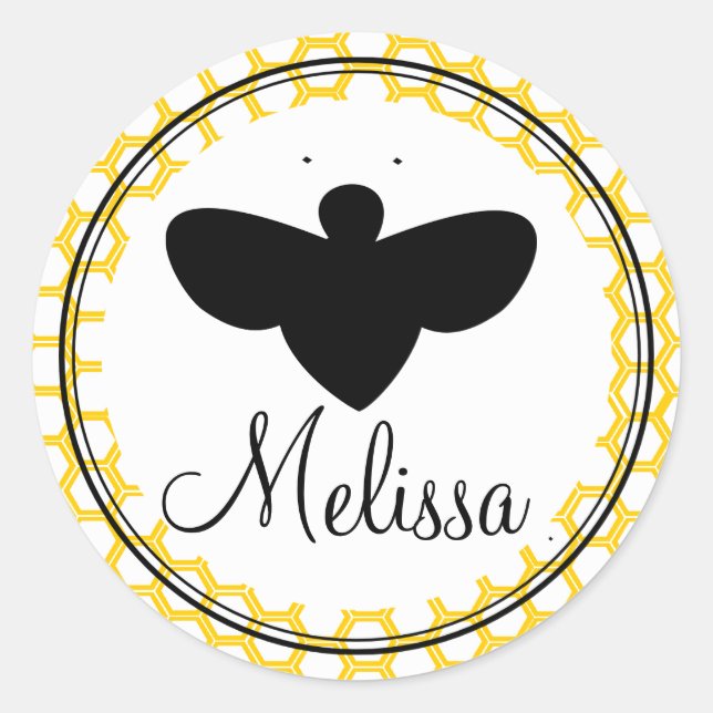 Redonda Pegatina Beekeepers (Anverso)