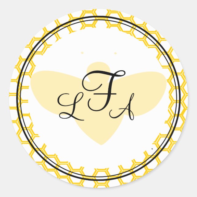 Redonda Pegatina Beekeepers (Anverso)