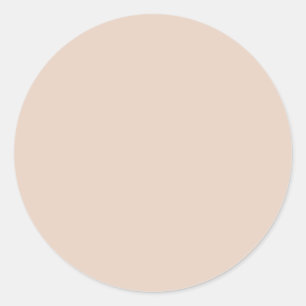 Redonda Pegatina beige de arena clara