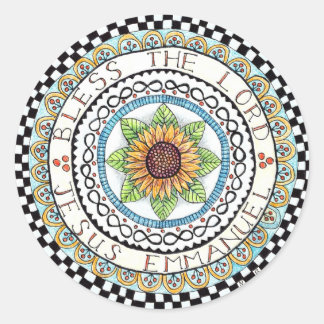 Redonda Pegatina bendice a la ronda del Señor