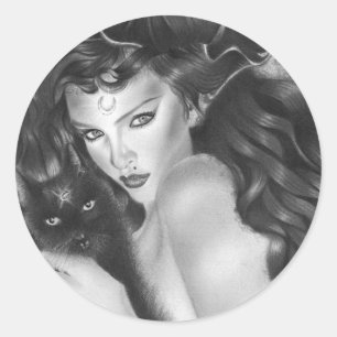 Redonda Pegatina Bewitched
