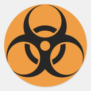 Redonda Pegatina BioHazard