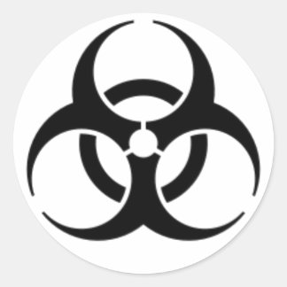 Redonda Pegatina BIOHAZARD